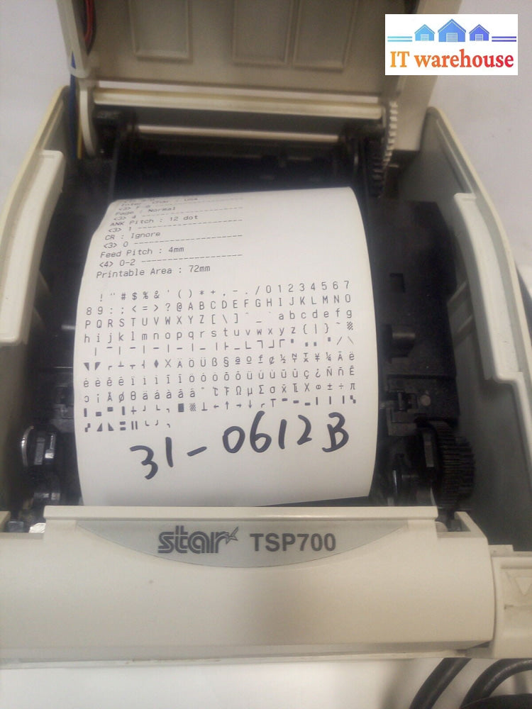* Star Micronics TSP700 Point of Sale Thermal Printer (USB port ) W/AC