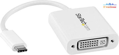  Startech.com USB C to DVI Adapter White - CDP2DVIW  