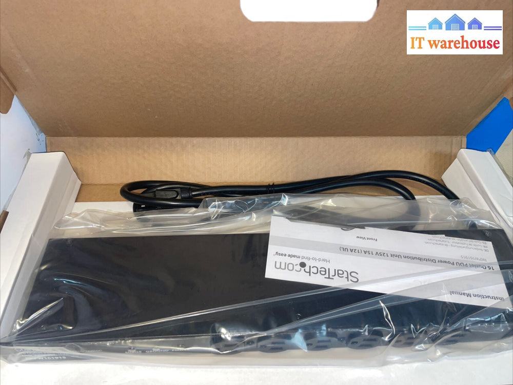 StarTech Rackmount 16 Outlet PDU Power Distribution Unit RKPW161915