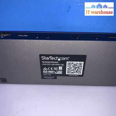 StarTech TB3DKDPMAW Thunderbolt 3 Dual-4k Docking Station adapter