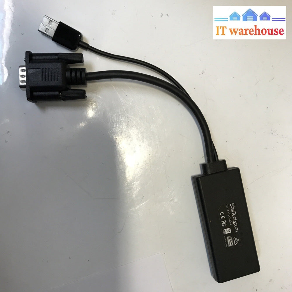StarTech VGA to HDMI Adapter with USB Audio Power (VGA2HDU)