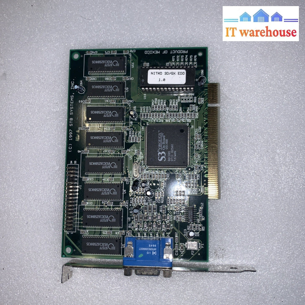STB Systems S3 ViRGE/GX 4MB PCI VGA Graphics Card 86C385 Vintage 1997 GPU