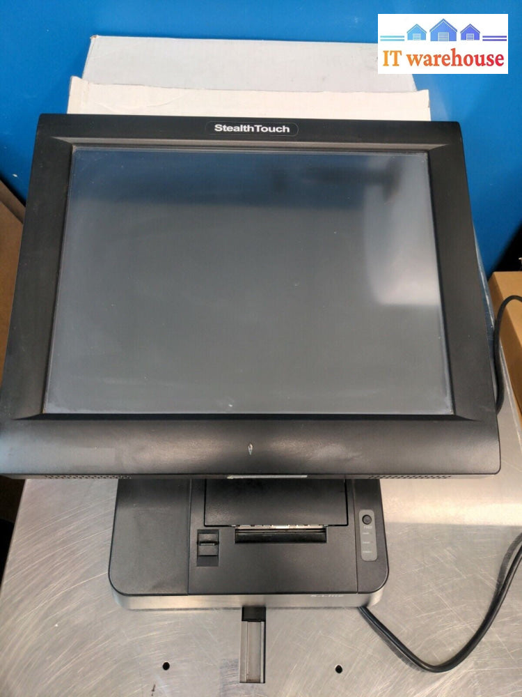 - Stealthtouch M5 15" Touchscreen POS All-in-One W/Printer (N270 CPU/2G RAM)
