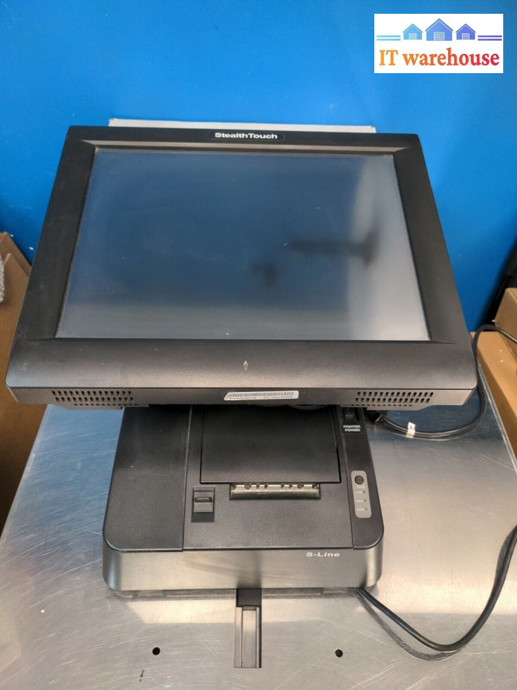 - Stealthtouch M5 15" Touchscreen POS All-in-One W/Printer (N270 CPU/2G RAM)
