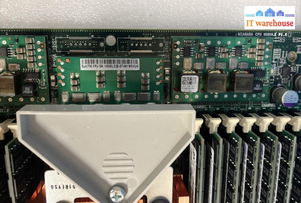 SUN 501-7502-02 Sunfire Motherboard With CPU & (16x 2GB) RAM & 501-7764-03 Card