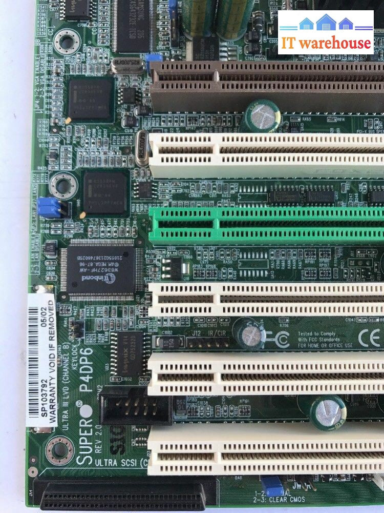 - Super Micro Computer P4Dp6 Socket 603 Dual Cpu @@@