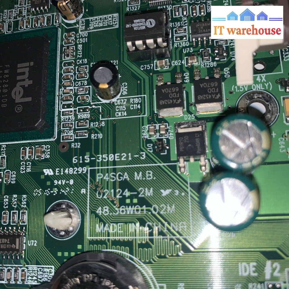 Super Micro Computer P4SGA Socket 478 Intel Motherboard + p4 2.0GHZ CPU