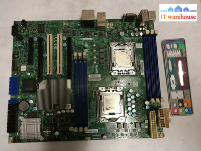 - Super Micro X8DAL-3 ZM9CS48221  LGA 1366 Motherboard W/2x E5506 CPU TESTED