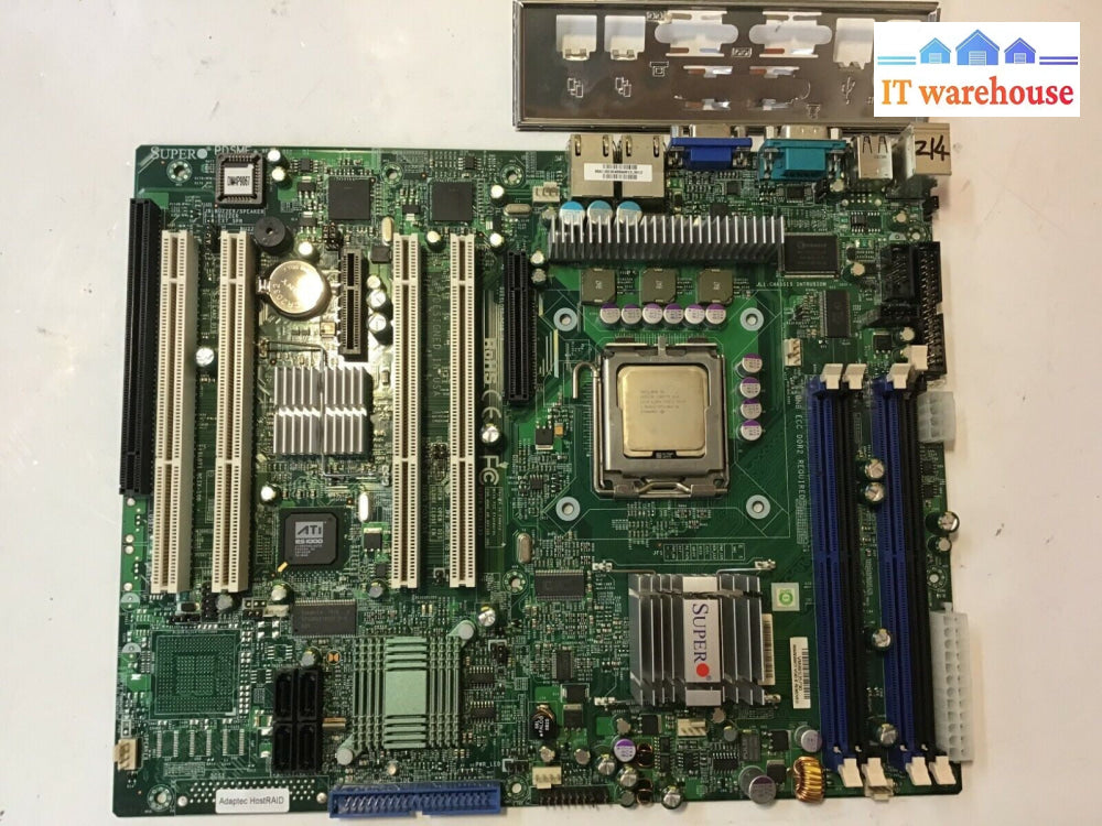 SUPER PDSME+ REV: 1.01 Server Motherboard W/ Intel C2D + I/O Shield
