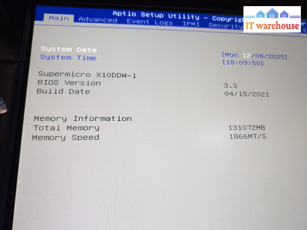 Supermicro 113-6 X10DDW-i Server Dual Xeon E5-2640 V3/128GB RAM/8x Caddy/Rails -