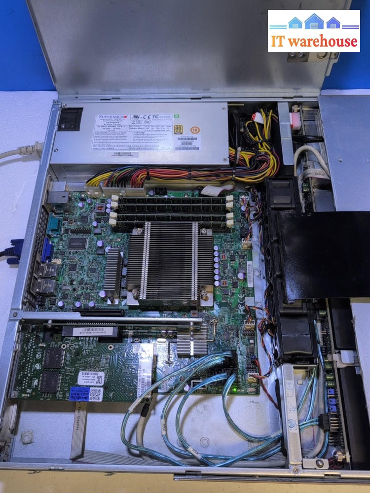 Supermicro 1U Server X9SCM X9SCL-F Xeon E3-1240 3.3ghz/32GB Ram/ 4x HDD Caddy -