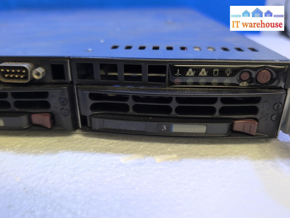 Supermicro 1U Server X9SCM X9SCL-F Xeon E3-1240 3.3ghz/32GB Ram/ 4x HDD Caddy -