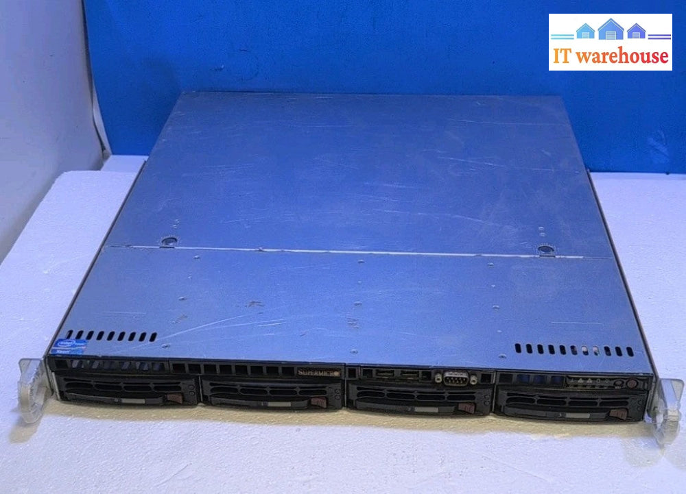 Supermicro 1U Server X9SCM X9SCL-F Xeon E3-1240 3.3ghz/32GB Ram/ 4x HDD Caddy -