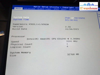 Supermicro 1U Server X9SCM X9SCL-F Xeon E3-1240 3.3ghz/32GB Ram/ 4x HDD Caddy -