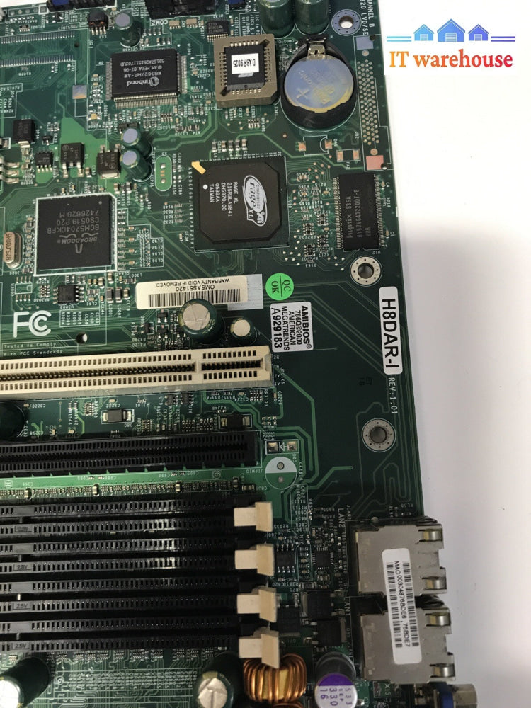 Supermicro H8DAR-I Dual AMD Opteron CPU Server Board (2x CPU, 1x heatsink)