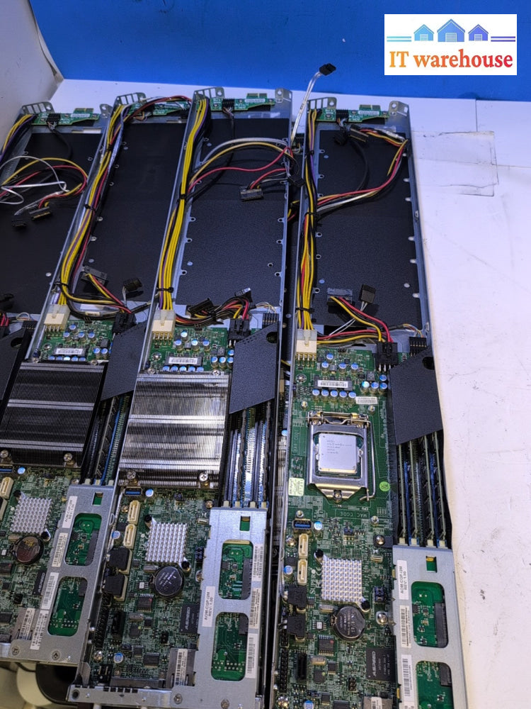 SuperMicro MicroCloud 5038ML-H12TRF 939-16 Server 12x Nodes/E3-1241 V3 /304GB -