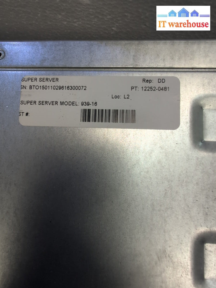 SuperMicro MicroCloud 5038ML-H12TRF 939-16 Server 12x Nodes/E3-1241 V3 /304GB -