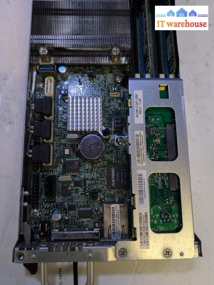 SuperMicro MicroCloud 5038ML-H12TRF 939 Server 12x Nodes/E3-1241 V3 /296GB -
