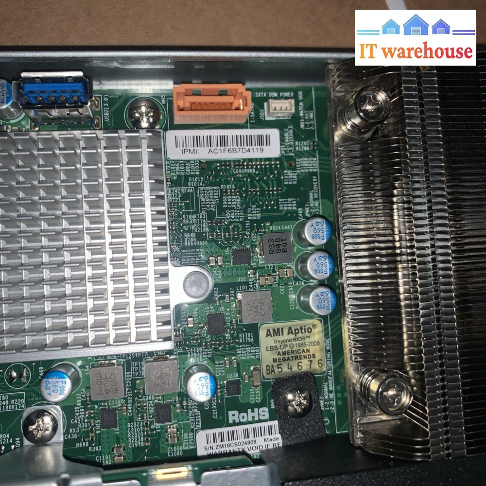 Supermicro MicroCloud SYS-5039MS-H12TRF 12-Node (24x 16GB DDR4, 12x E3-1240V6)