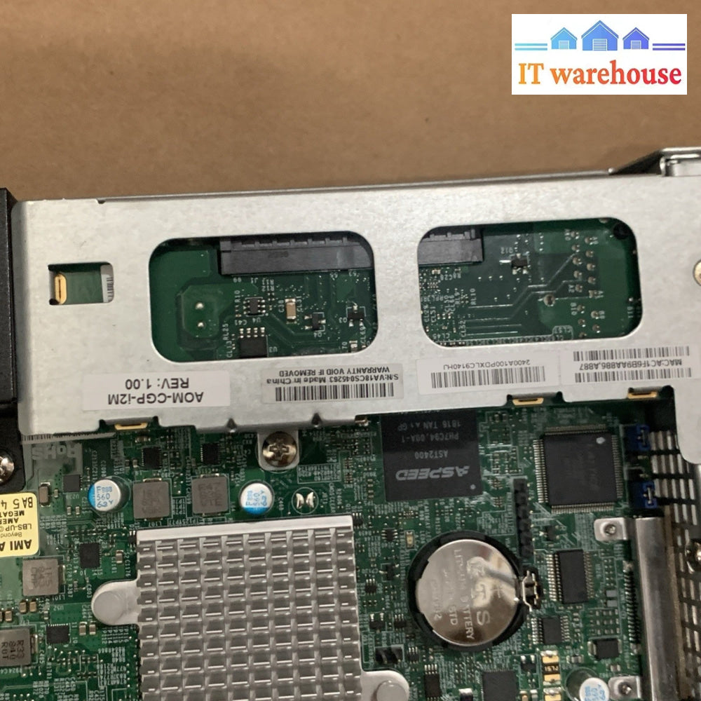 Supermicro MicroCloud SYS-5039MS-H12TRF 12-Node (24x 16GB DDR4, 12x E3-1240V6)