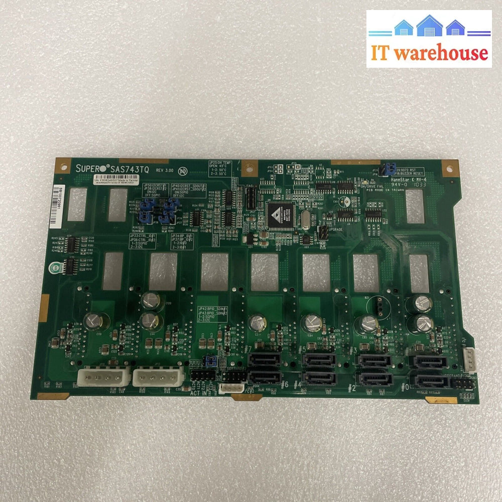Supermicro Sas-743Tq Rev 3.00 Super Back Panel Sata & Sas Board
