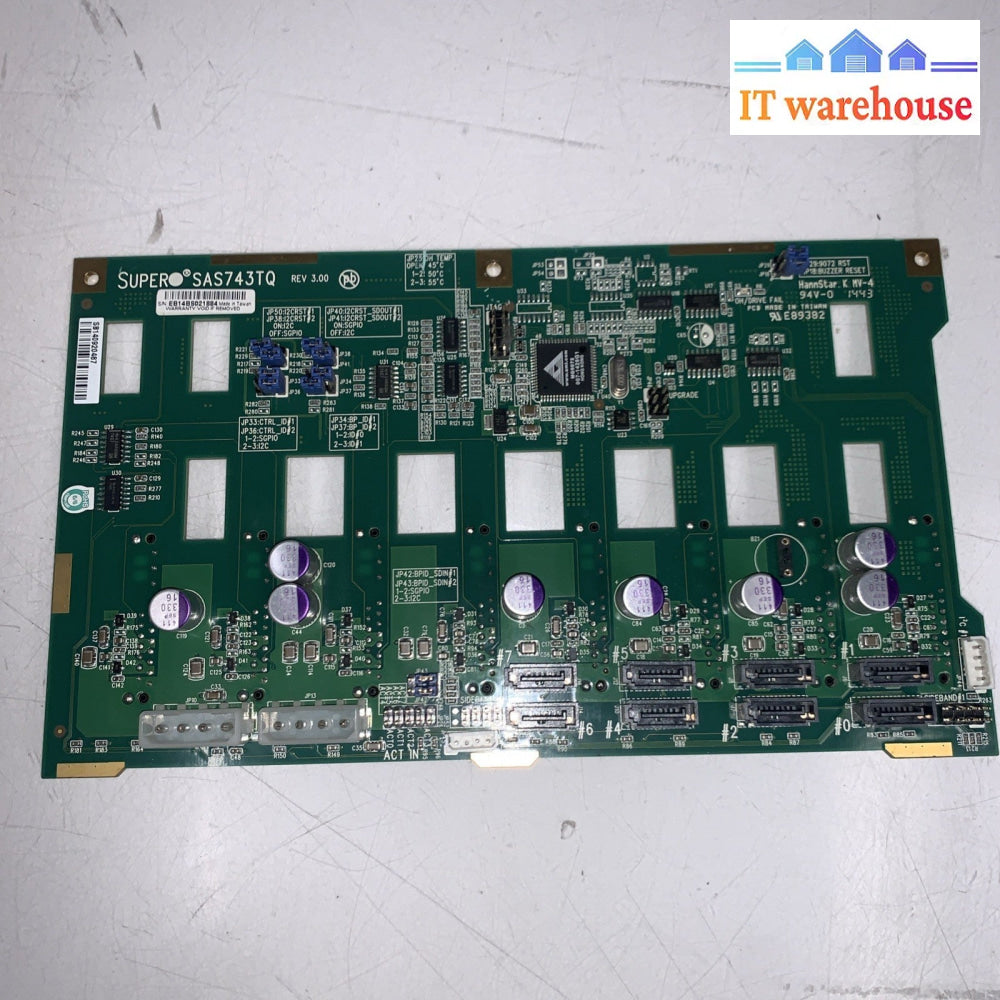SuperMicro SAS-743TQ Super Back Panel SATA & SAS Board SAS743TQ Backplane plane