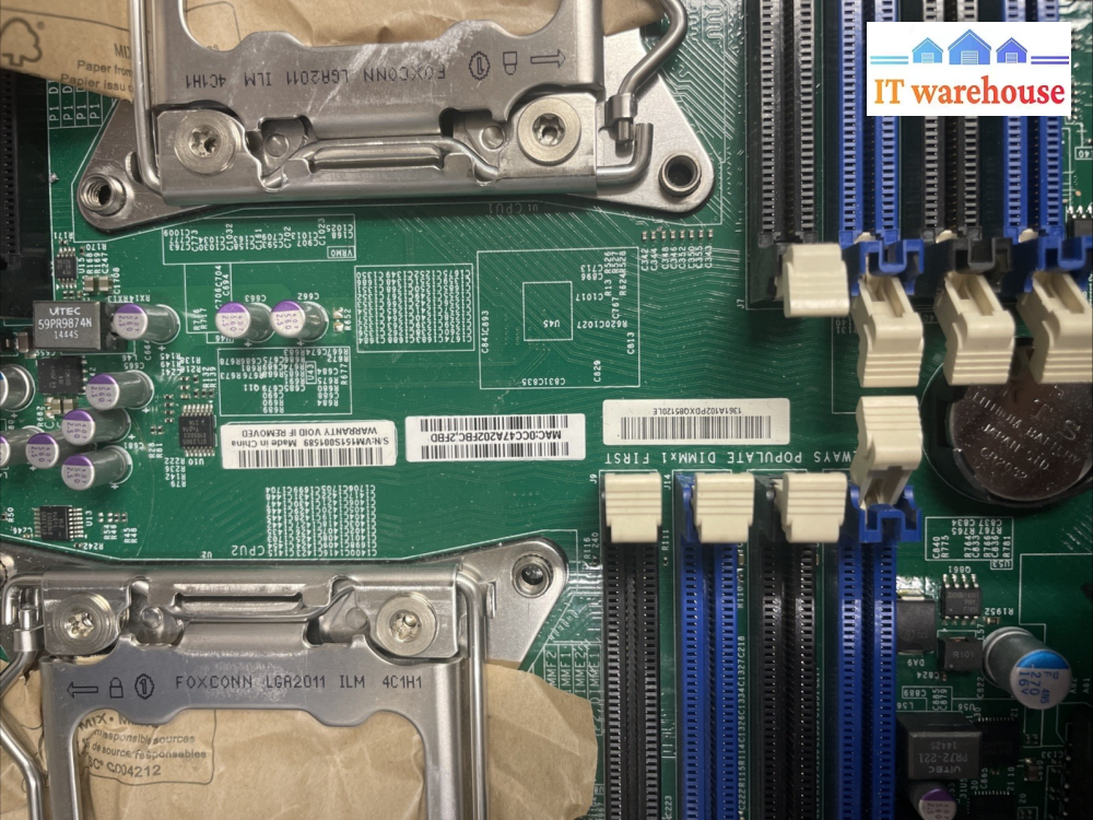 Supermicro  server X9DAI  motherboard w IO plate +