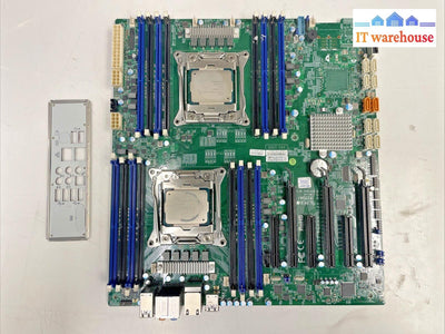 SUPERMICRO X10DAi Dual LGA 2011 Motherboard + 2x E5-2697WV4 CPU w I/O plate +
