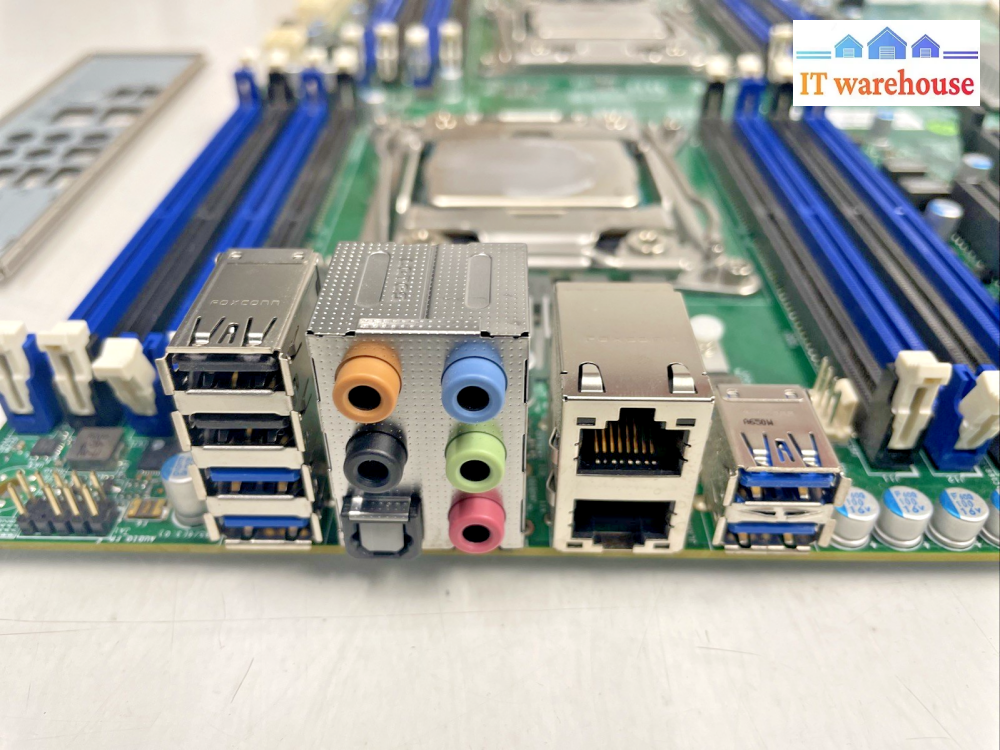 SUPERMICRO X10DAi Dual LGA 2011 Motherboard + 2x E5-2697WV4 CPU w I/O plate +