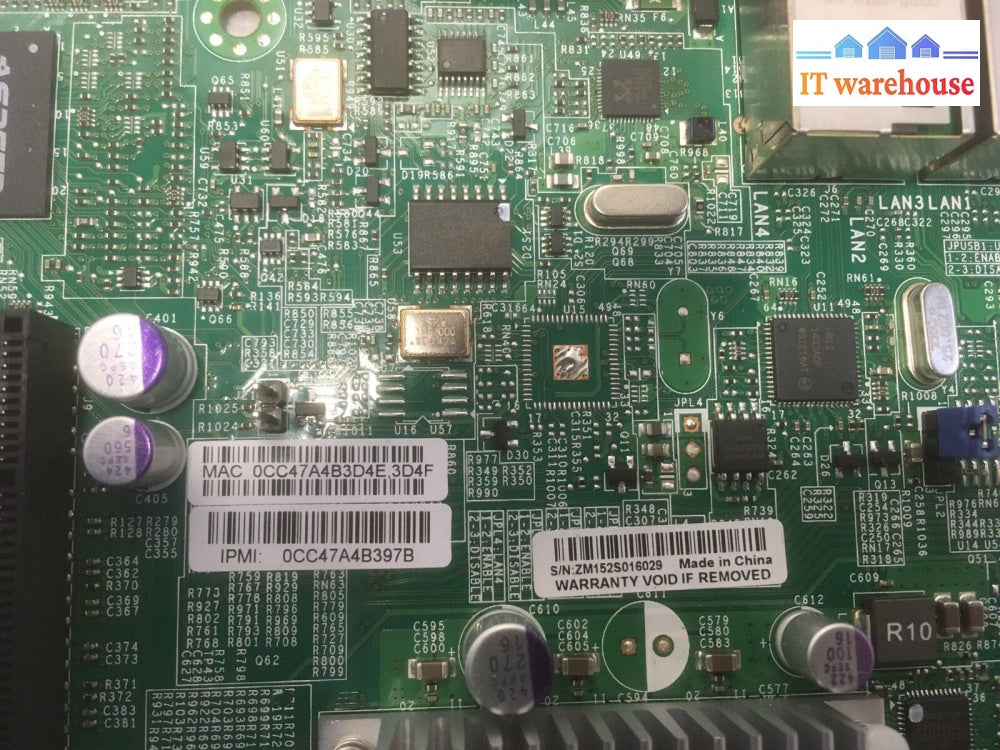 + SuperMicro X10SLM+-F Motherboard - LGA1150 C224 DDR3 PCIE3.0 SATA3 uATX