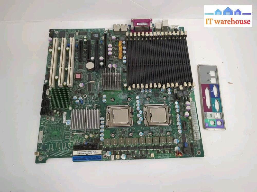 SuperMicro X7DBE + Server Motherboard with 2x Xeon X5355 CPU