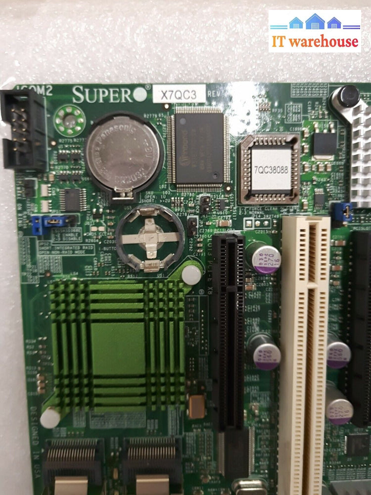 - Supermicro X7QC3 Intel 7300 Xeon Socket-604 SAS/SATA2  Motherboard W /2x CPU