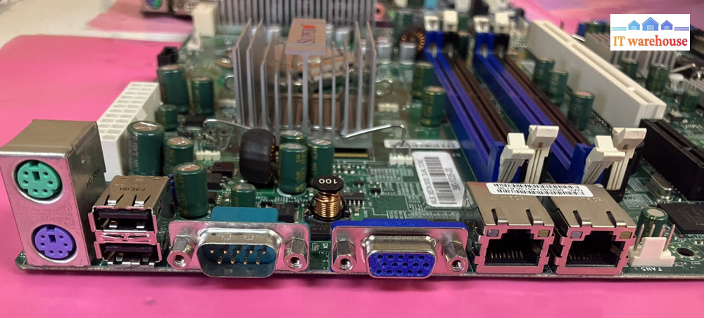 ~ SUPERMICRO X7SBJ Server Motherboard LGA775 + Intel Core 2 Duo E4300 SLA99 CPU