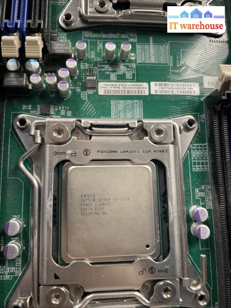 Supermicro  X9DAI  motherboard w xEON E5-2670 SR0KX and IO Plate +