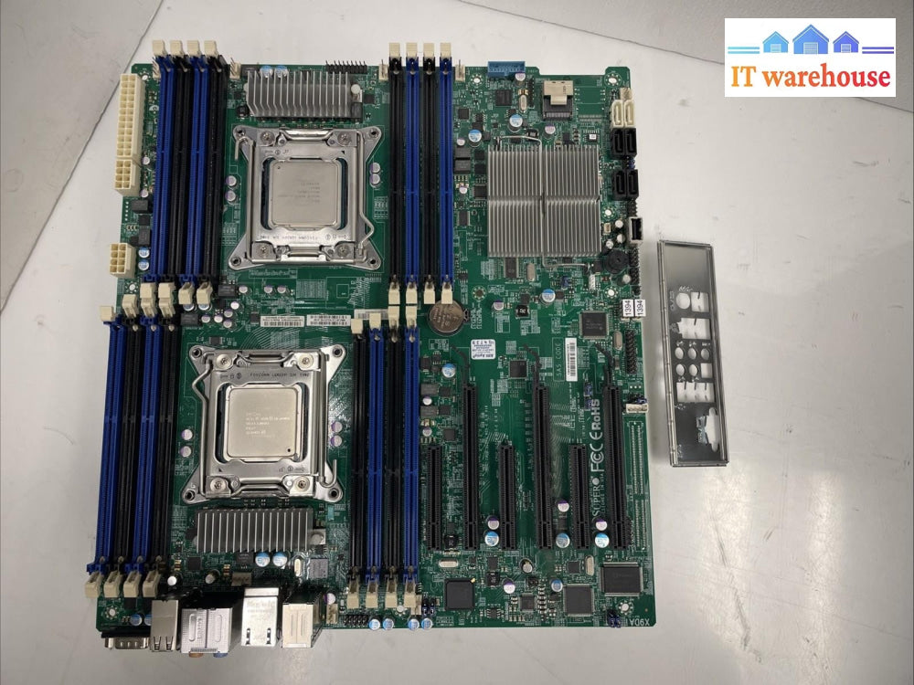 Supermicro  X9DAI  motherboard w xEON E5-2690V2 SR1A5 and IO Plate +