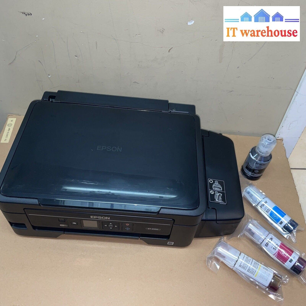 Supertank~ Epson EcoTank ET-2550 Wireless Color All-in-One Printer Scanner + ink