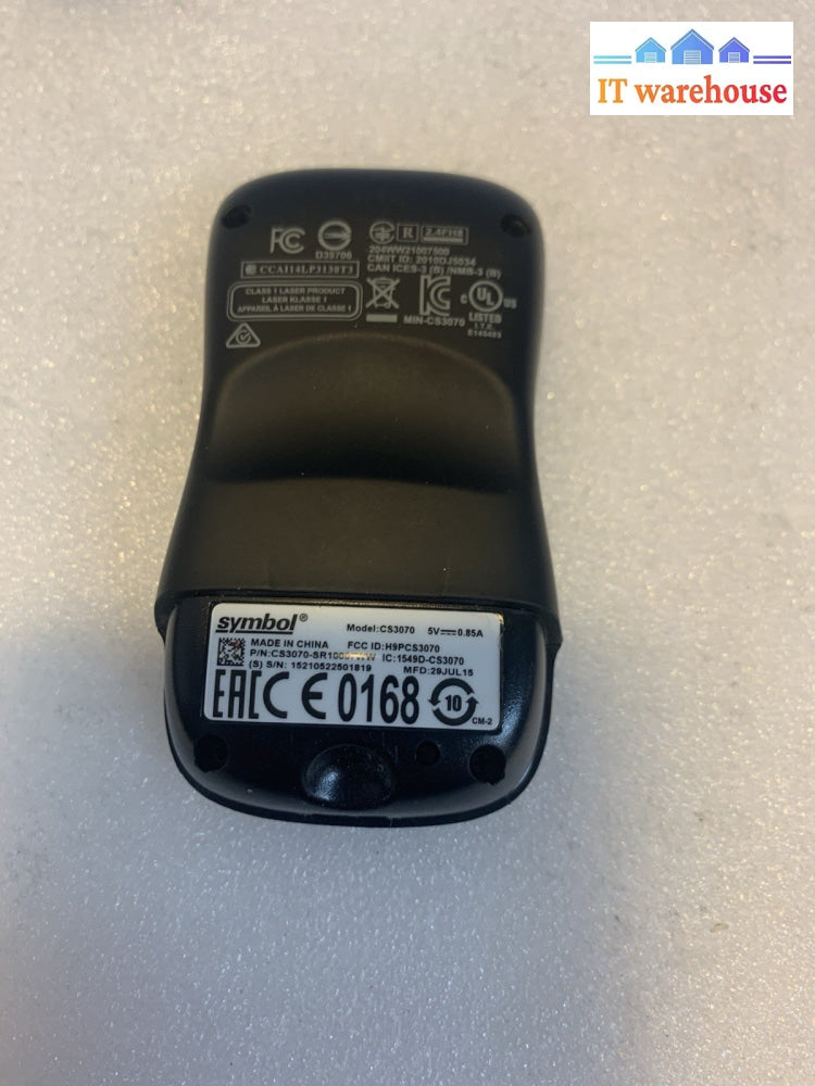 Symbol CS3070-SR10007WW Wireless Handheld Single Line Bar Code Scanner- Bad batt