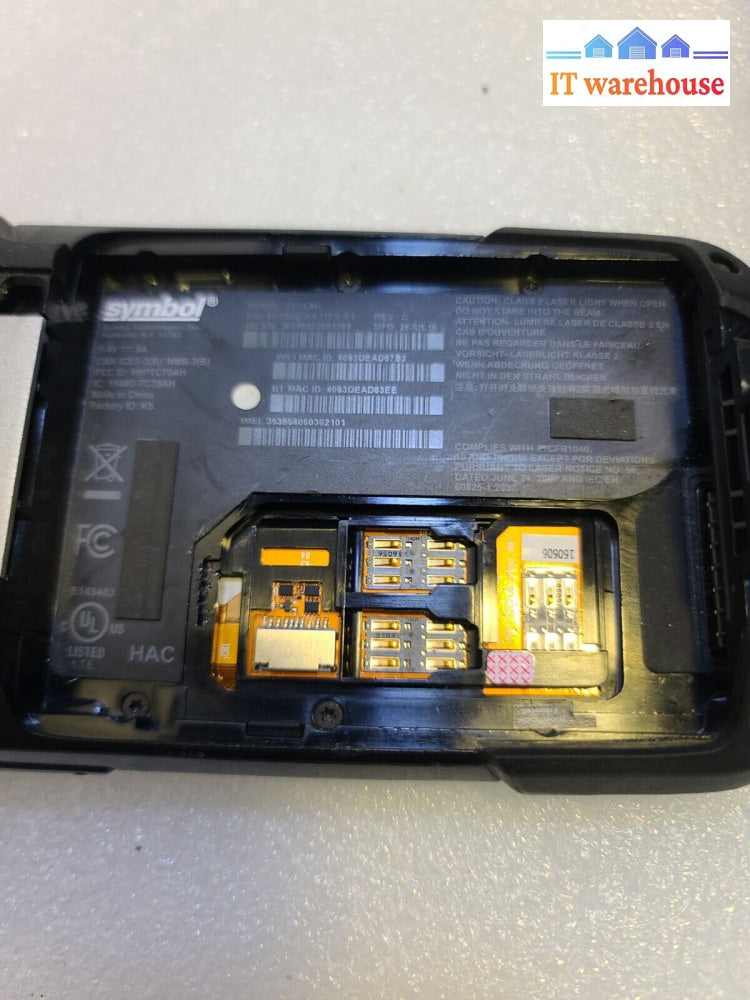 - Symbol Motorola Tc75 Tc75Ah-Ka11Es-A1 Mobile Handheld Computer (Untested)