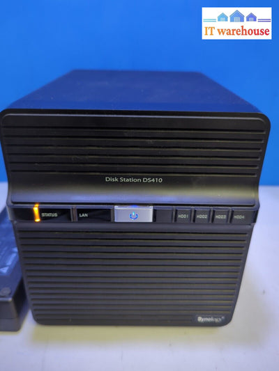Synology Diskstation Ds410 4Bay Nas With Power Adapter (No Disk As Is) -