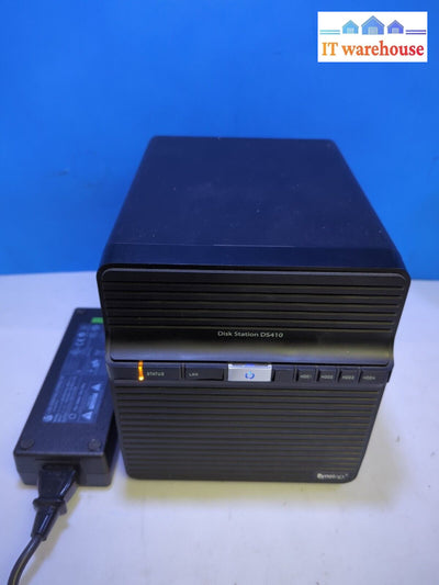 Synology Diskstation Ds410 4Bay Nas With Power Adapter (No Disk As Is) -
