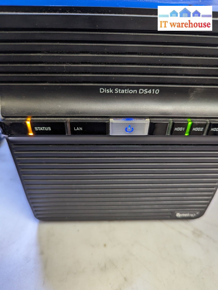 Synology Diskstation Ds410 4Bay Nas With Power Adapter (No Disk As Is) -