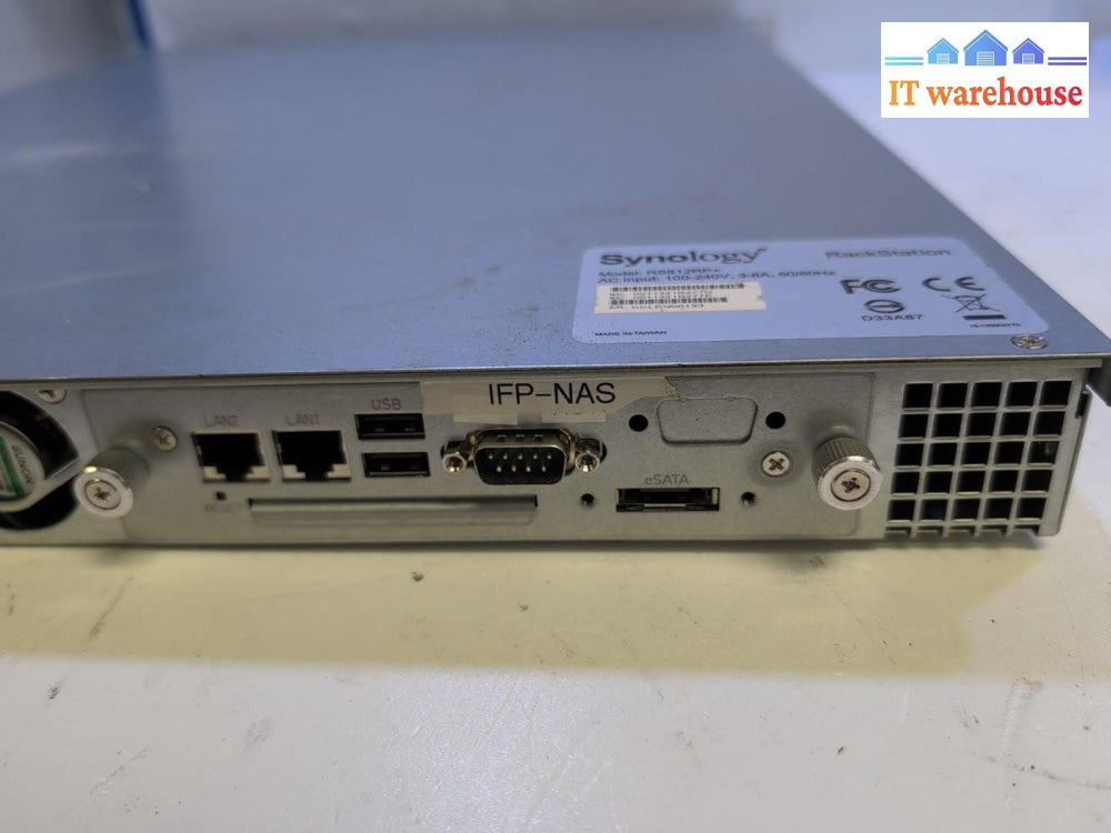 Synology RS812RP+ NAS With 4x HDD Caddy / 2x PSU (NO HDD) -
