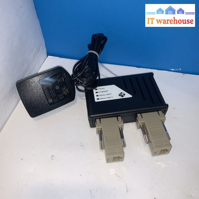 SYSTECH NDS-1112 2 PORT DB9 RS232 / LAN IP NETWORK DEVICE SERVER / Original AC