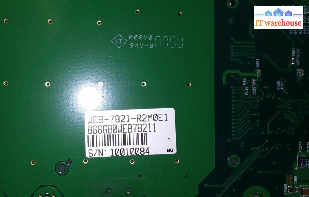 System board  616G00WEB78210 WEB-7821-R2M0E1 W/L2400 SL9JT CPU (QTY)