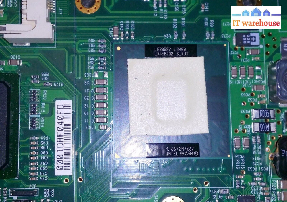 System board  616G00WEB78210 WEB-7821-R2M0E1 W/L2400 SL9JT CPU (QTY)
