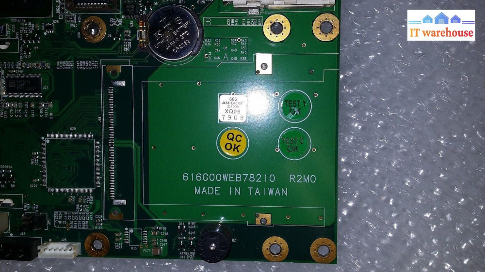 System board  616G00WEB78210 WEB-7821-R2M0E1 W/L2400 SL9JT CPU (QTY)