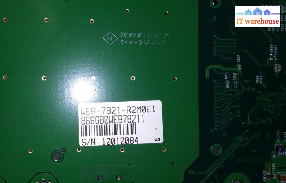 System Board 616G00Web78210 Web-7821-R2M0E1 W/L2400 Sl9Jt Cpu (Qty)