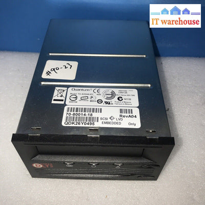 TC-S23AA-EY Quantum 160GB/320GB SDLT I Ultra-160 SCSI 68P LVD  Tape Drive