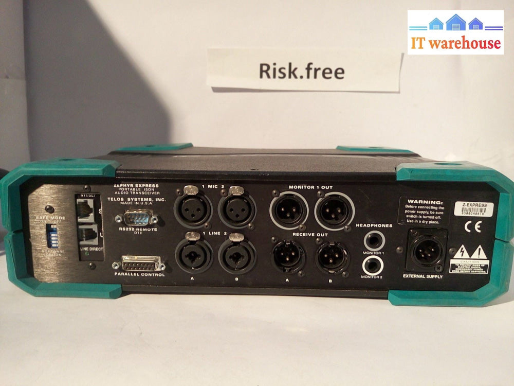 - Telos Zephyr Express Portable ISDN Broadcast Audio Transceiver (NO AC adapter)