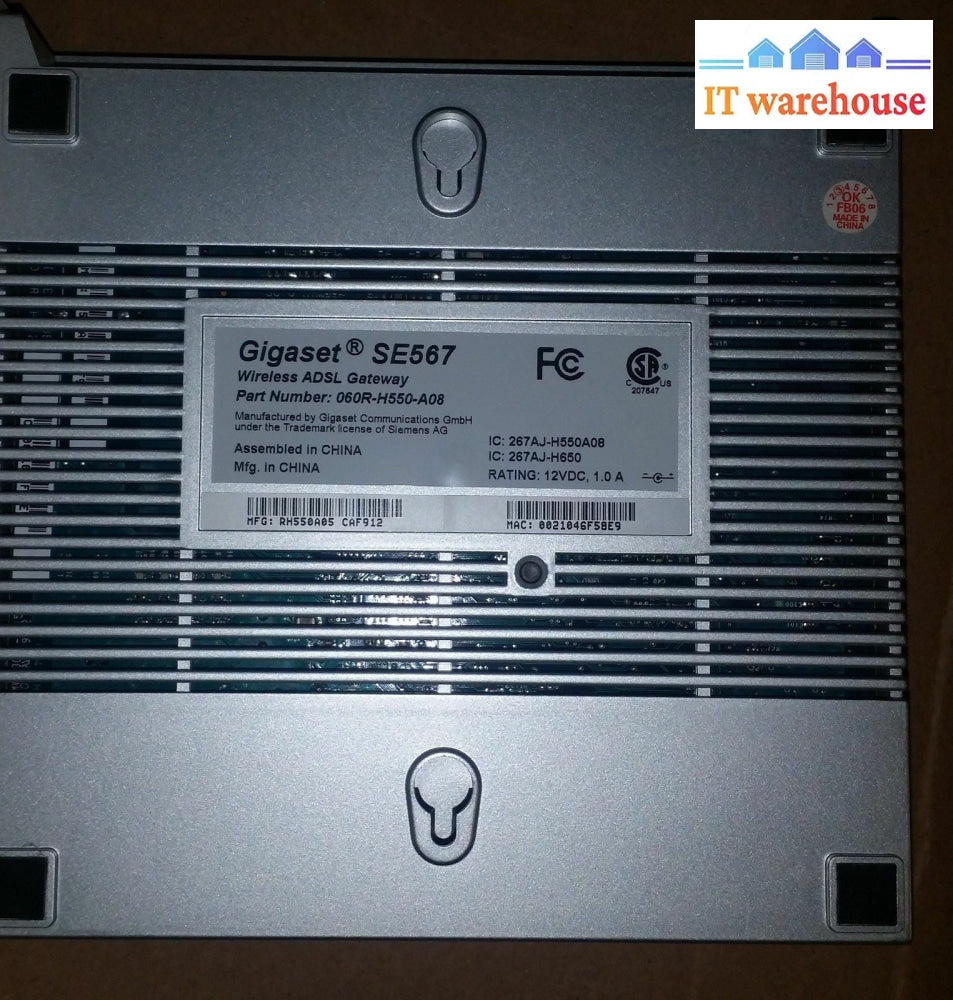 Telus Wireless Internet Modem Gigaset Se567 Used